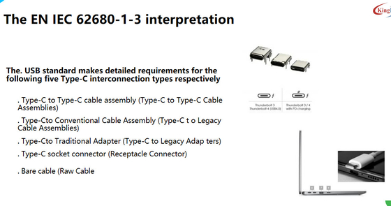 IEC 62680- 1-2 / IEC 62680- 1-3 USB C형 적합성 테스트 계획