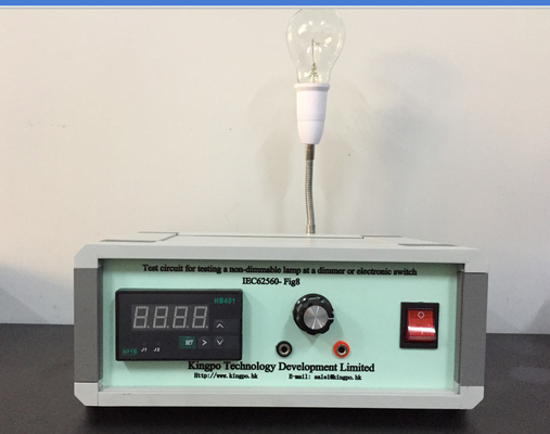 IEC62560-1은 조광기 또는 전자 스위치에 비조광성 램프를 위해 8 시험 회로를 그림으로 나타냅니다