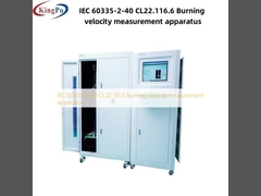 IEC 60335-2-40 CL22116.6 타는 속도 측정 장치