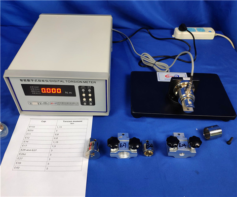 엔드 캡을 위한 IEC60061 디지털 방식으로 토크 검사자 빛 시험 장비, 램프 모자 토크 시험